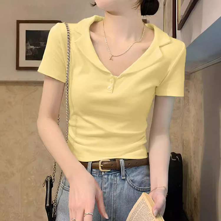 翻領正肩T恤