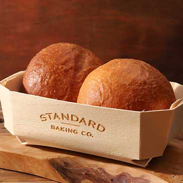 Brioche Rolls in a basket