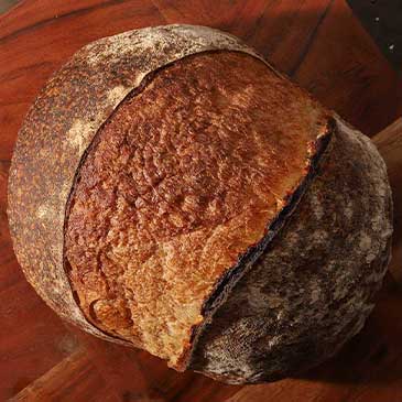 Boule Bread Top View Square