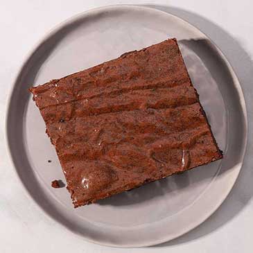 Chocolate Brownie Top View Square photo