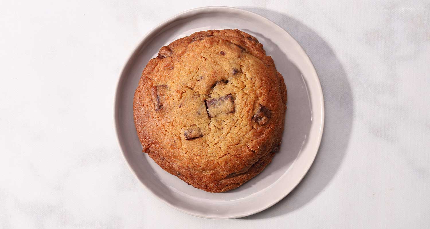 Chocolate Chip Cookie top view