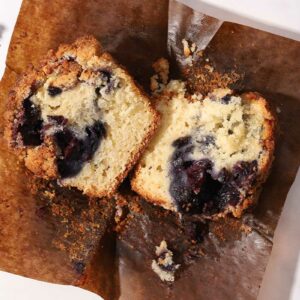 Insite of fruit buckle breakfast pastry