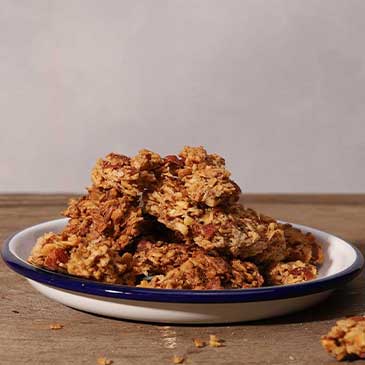 homemade granola by Standard Baking side view