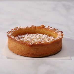 Lemon tart side view