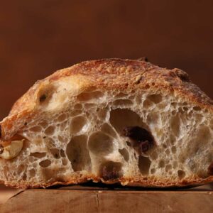 End cut of Marinated Olive Bread from Standard Baking Co.