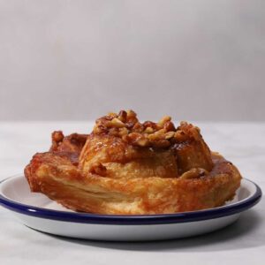 Morning bun with walnuts made in Portland, Maine