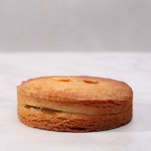 Delicious petite galette side view