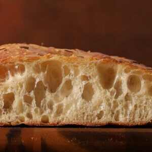Rosemary Focaccia end cut