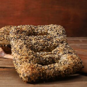 Full view of seeded fougasse