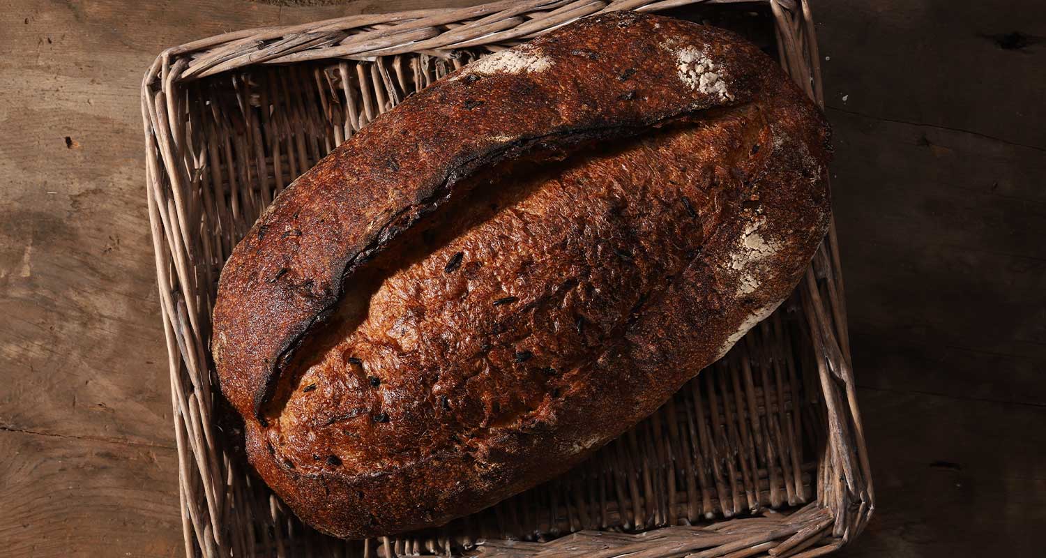 Top view of Porridge Bread
